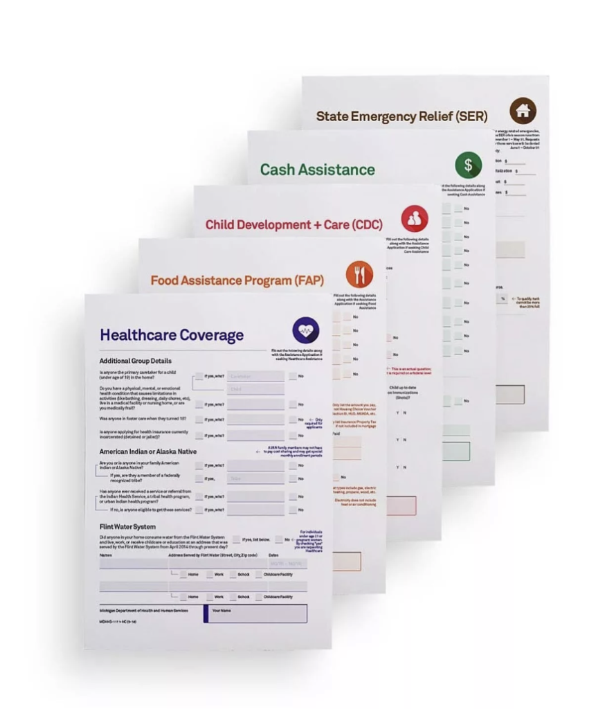 Una pagina del modulo riprogettato da Civilla 