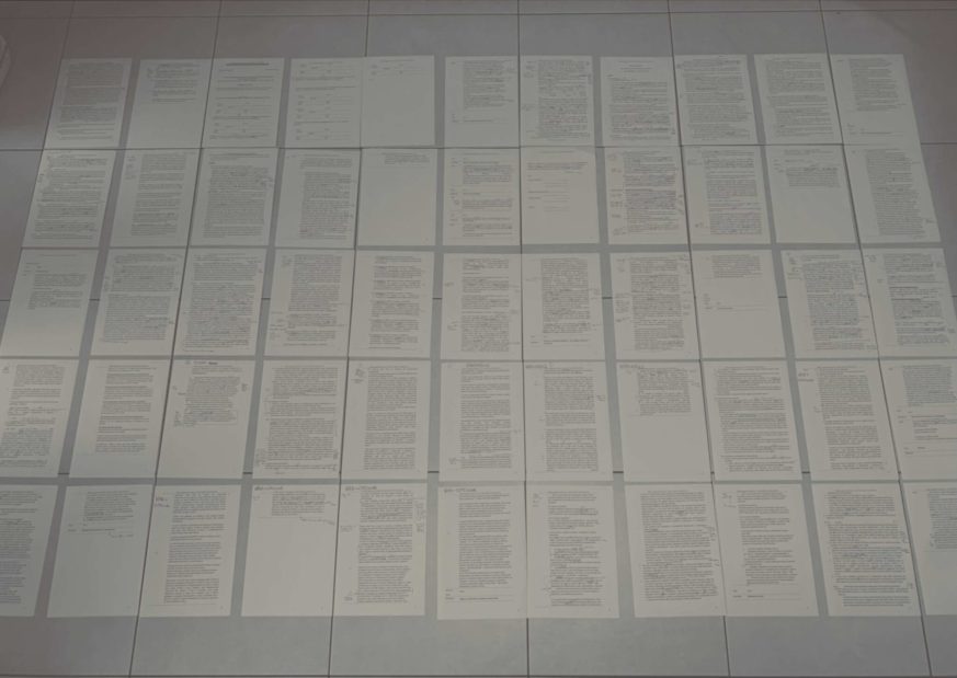 Pagine del contratto di mutuo 